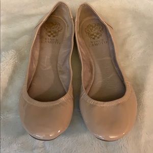 Vince Camuto Patent leather ballerina shoes.
